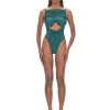 Best Andrea Iyamah Tiaca Forest Green One Piece Swimsuit