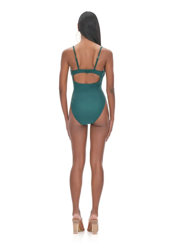Best Andrea Iyamah Tiaca Forest Green One Piece Swimsuit