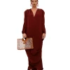 Online Andrea Iyamah Tibara Kaftan Dress-Cinnamon