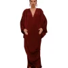 Online Andrea Iyamah Tibara Kaftan Dress-Cinnamon