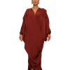 Online Andrea Iyamah Tibara Kaftan Dress-Cinnamon