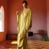 Best Sale Andrea Iyamah Tibara Kaftan Dress-Lime