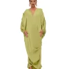 Best Sale Andrea Iyamah Tibara Kaftan Dress-Lime