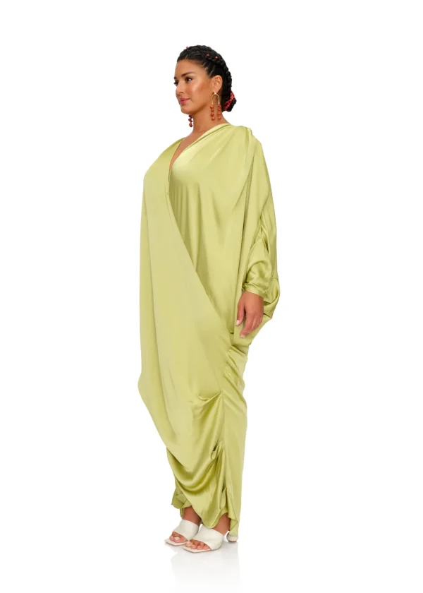 Best Sale Andrea Iyamah Tibara Kaftan Dress-Lime