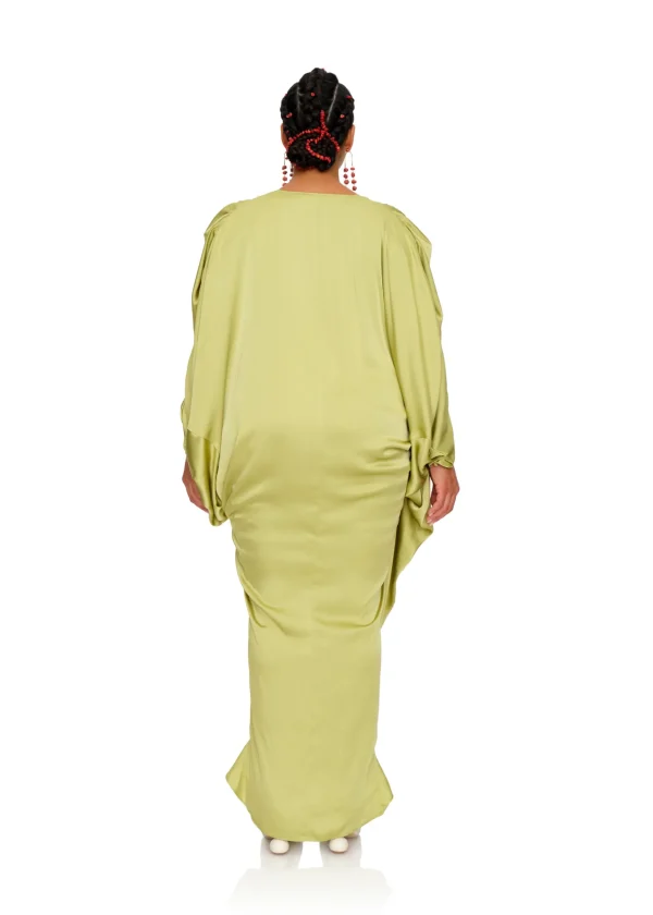 Best Sale Andrea Iyamah Tibara Kaftan Dress-Lime