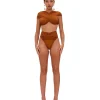 Hot Andrea Iyamah Ubu Bikini-Sand