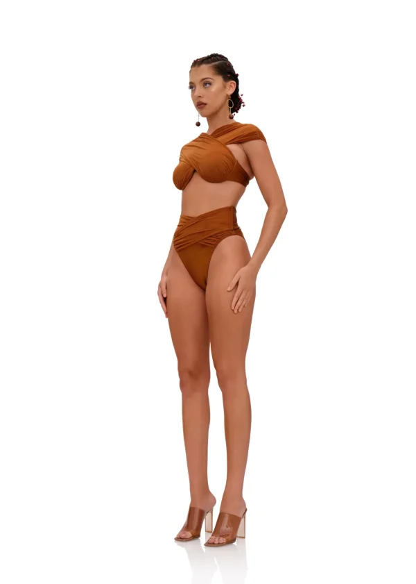 Hot Andrea Iyamah Ubu Bikini-Sand