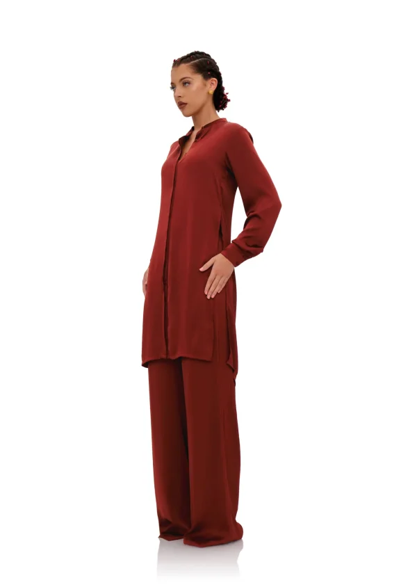 Cheap Andrea Iyamah Uchi Tunic-Chocolate