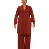 Cheap Andrea Iyamah Uchi Tunic-Chocolate
