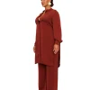 Cheap Andrea Iyamah Uchi Tunic-Chocolate