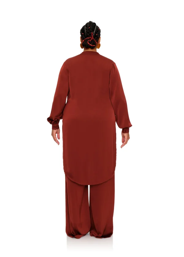 Cheap Andrea Iyamah Uchi Tunic-Chocolate