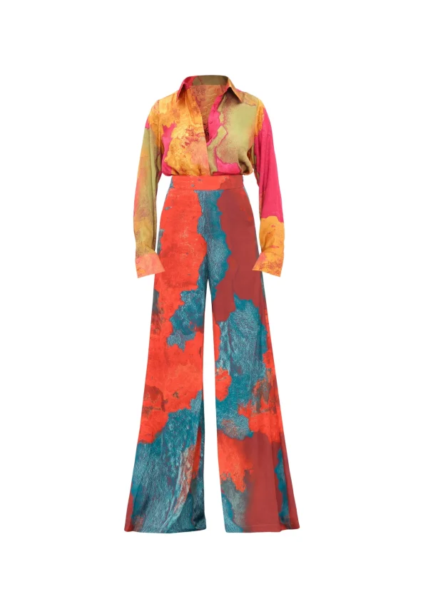 Fashion Andrea Iyamah Vana Shirt-Eros Print