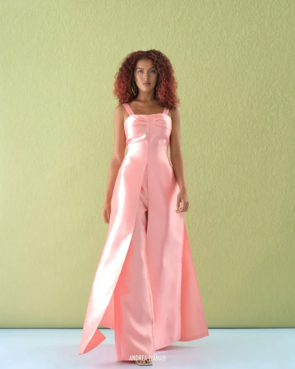New Andrea Iyamah Vasi Pants-Peach