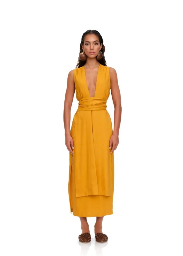 Best Andrea Iyamah Zado Dress-Gold